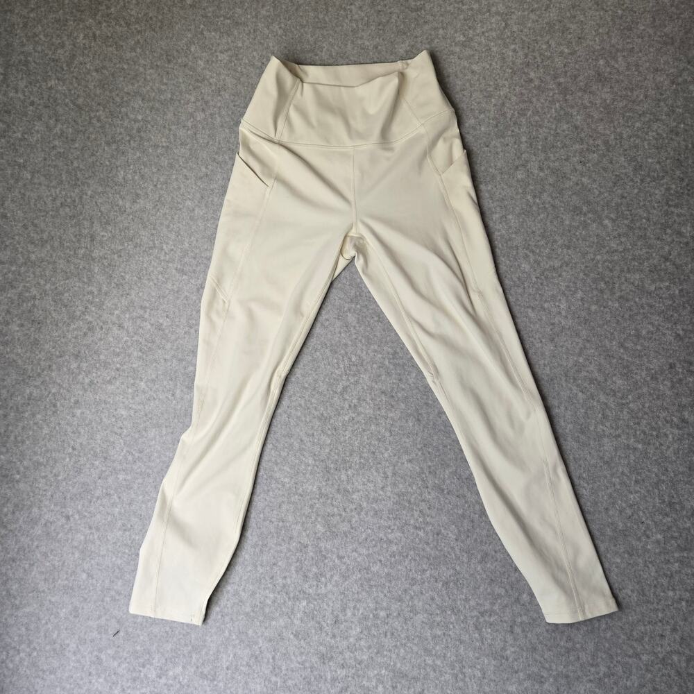 PureLuxe by Fabletics Cream White Women's Active Workout Leggings - Size S